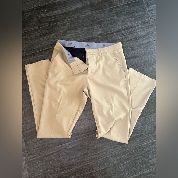 Adidas Men's Tan Golf Pants - Picture 1 of 4